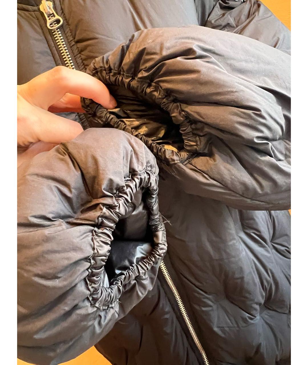 ADD Черный полиамидовый пуховик, фото 8