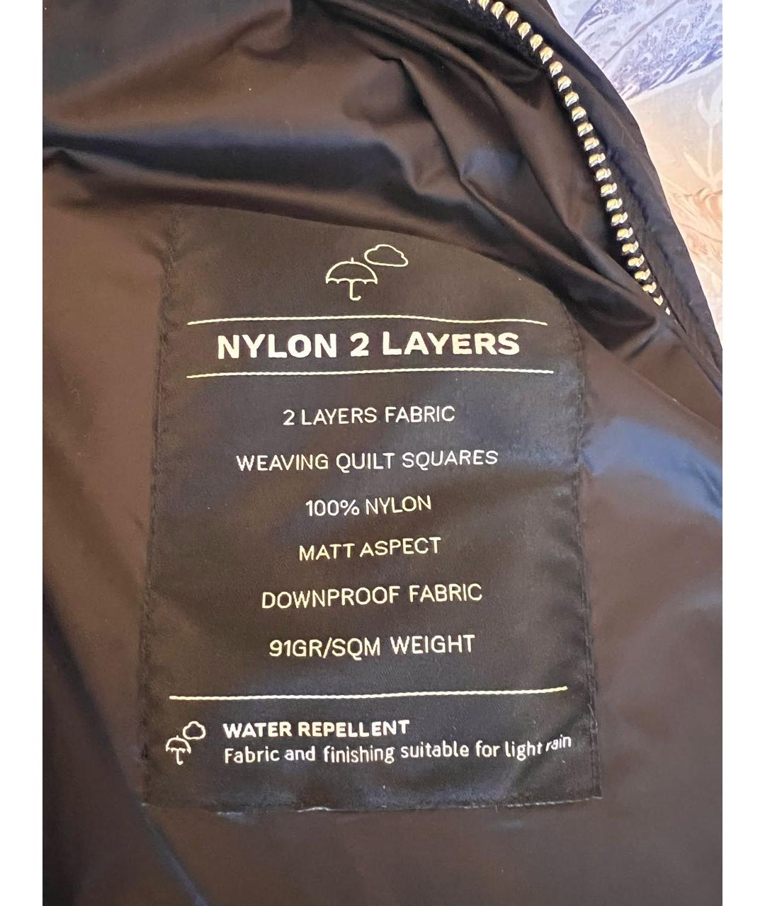 ADD Черный полиамидовый пуховик, фото 5