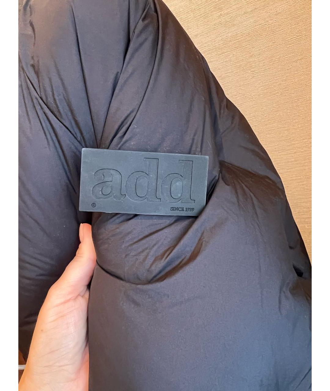 ADD Черный полиамидовый пуховик, фото 4