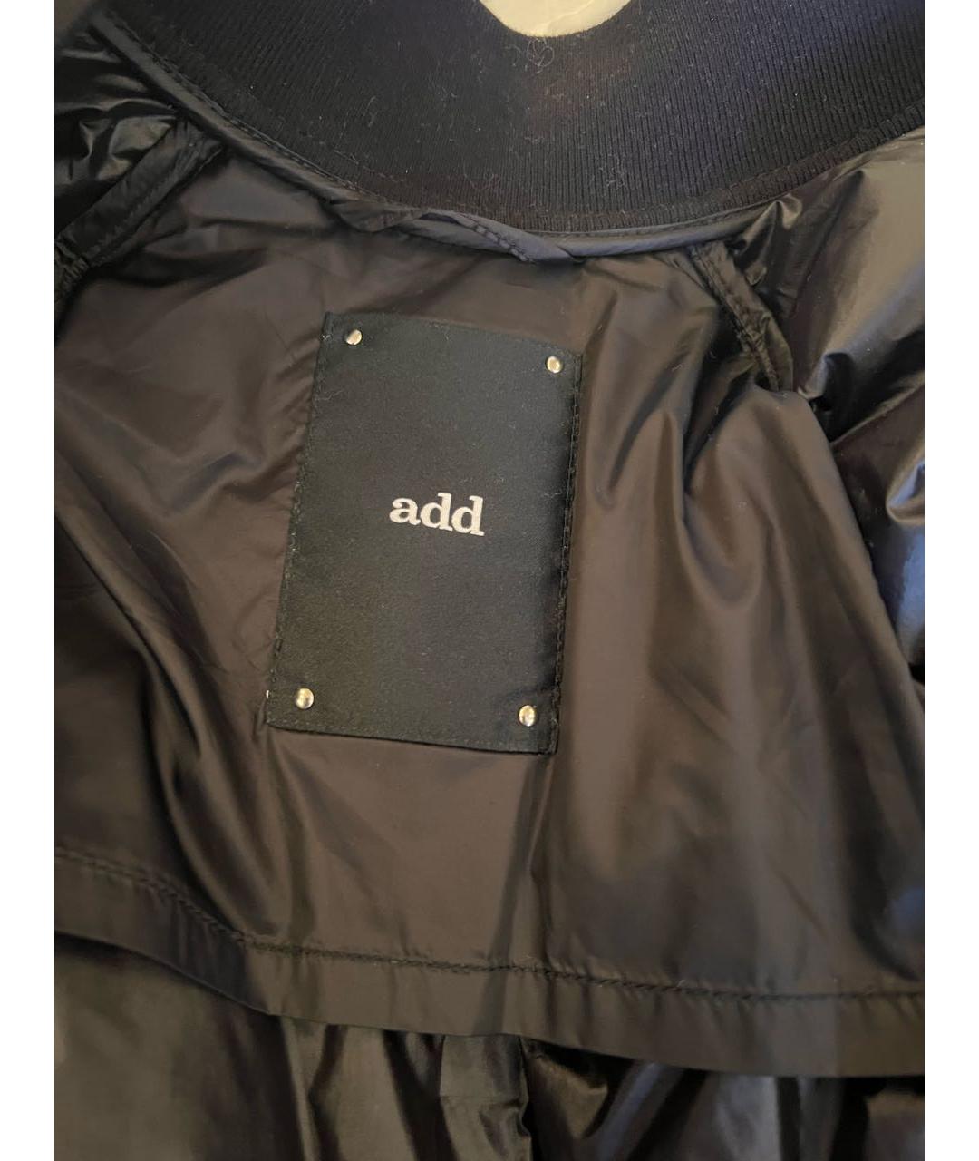 ADD Черный полиамидовый пуховик, фото 7