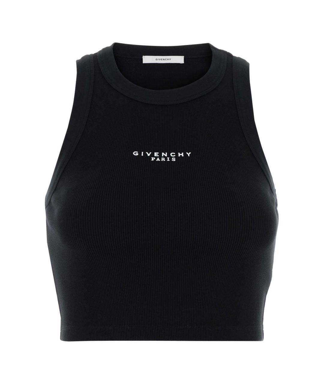 GIVENCHY Черная хлопковая майка, фото 1