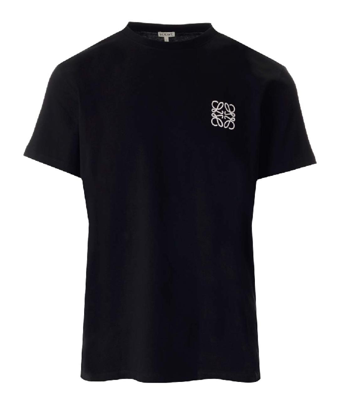 LOEWE Черная хлопковая футболка, фото 1
