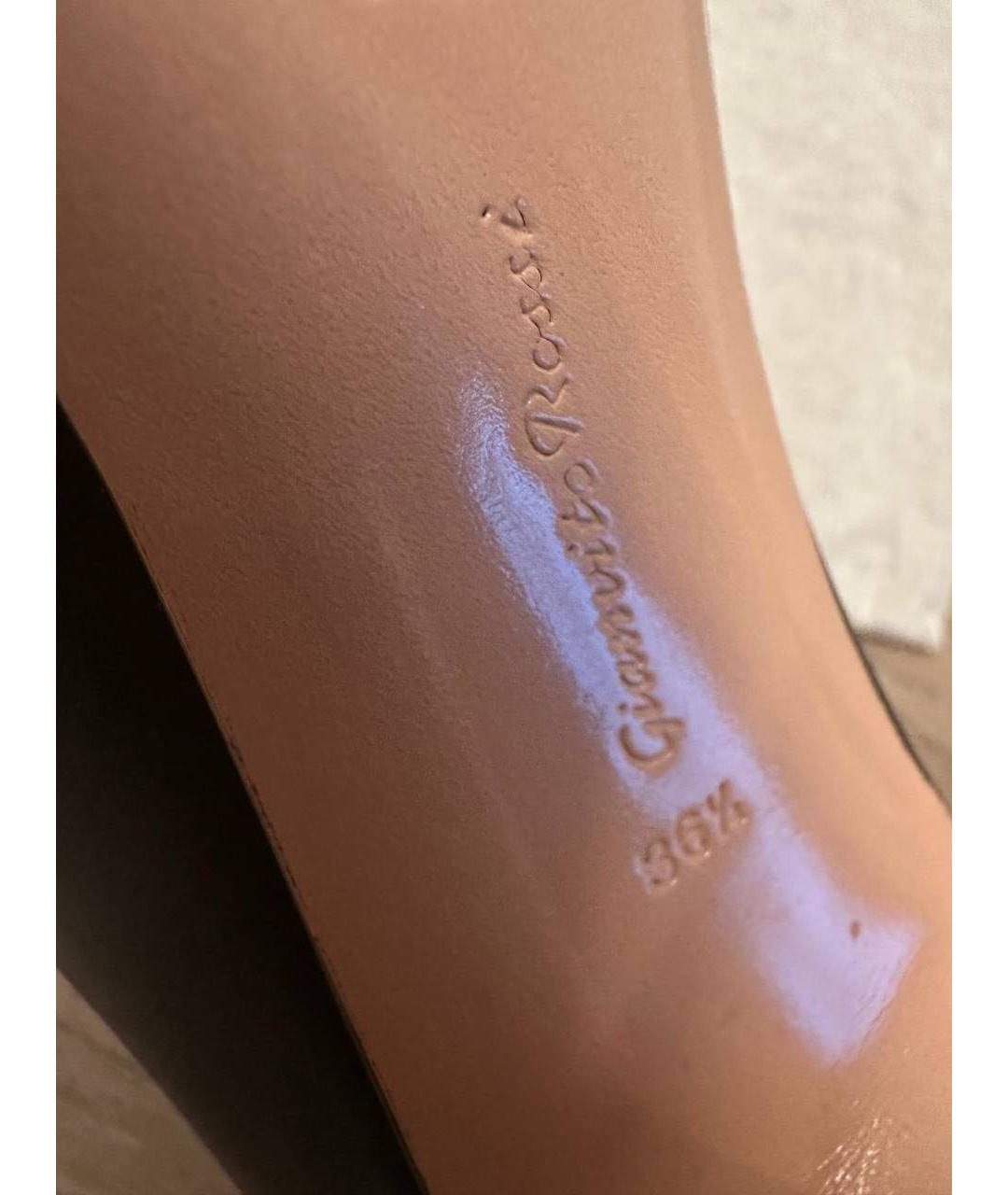 GIANVITO ROSSI Черные кожаные ботильоны, фото 7