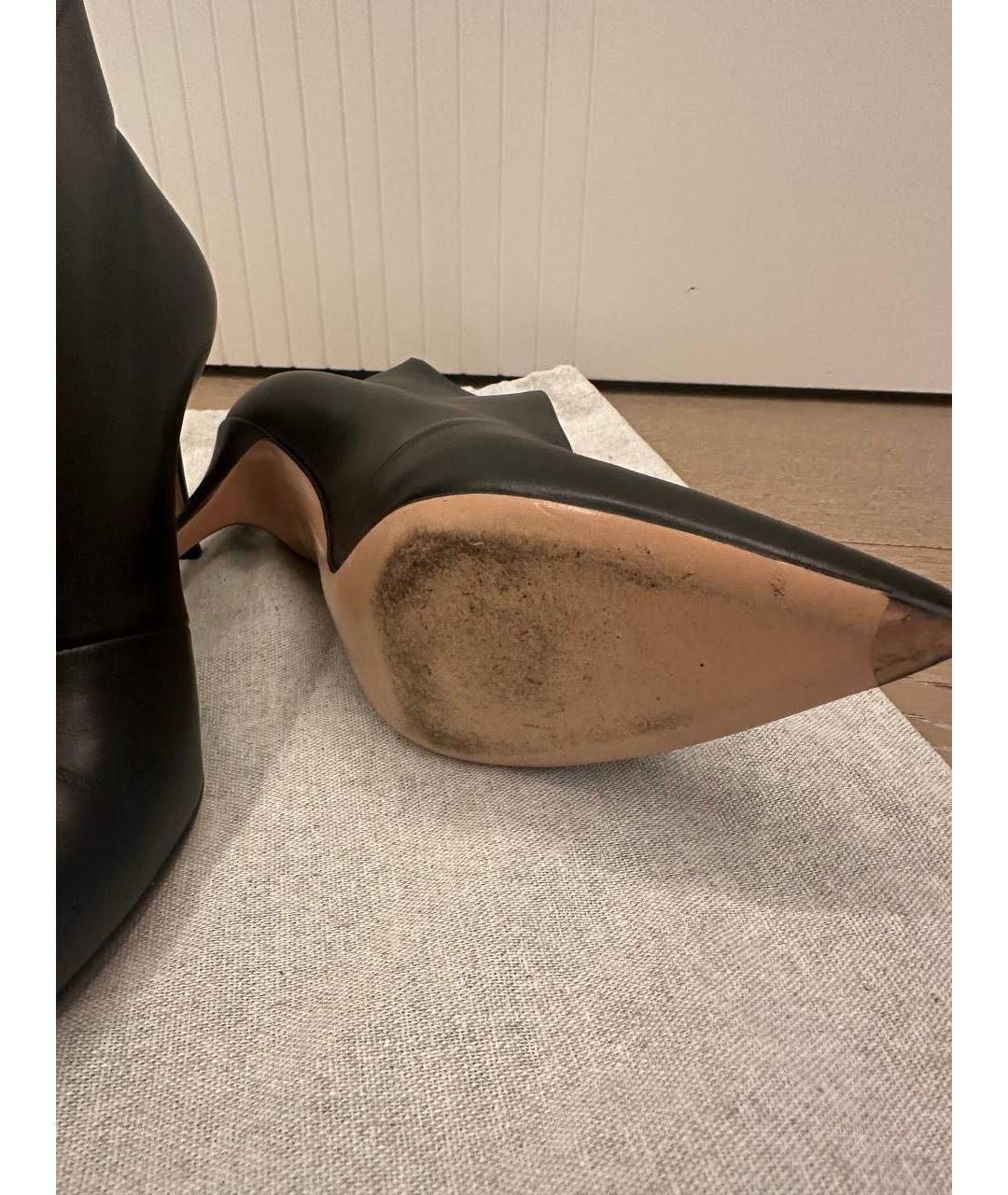 GIANVITO ROSSI Черные кожаные ботильоны, фото 6
