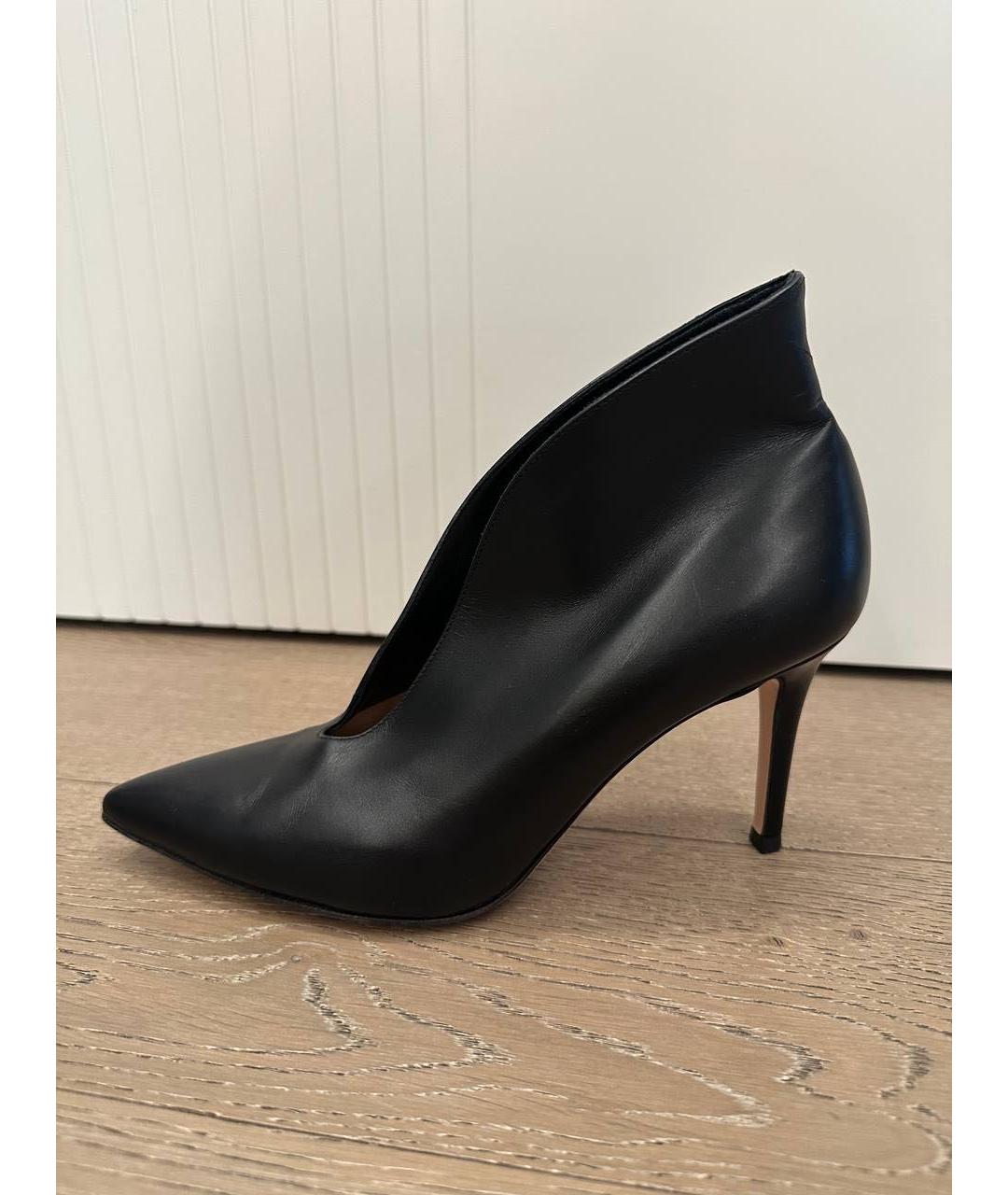 GIANVITO ROSSI Черные кожаные ботильоны, фото 4