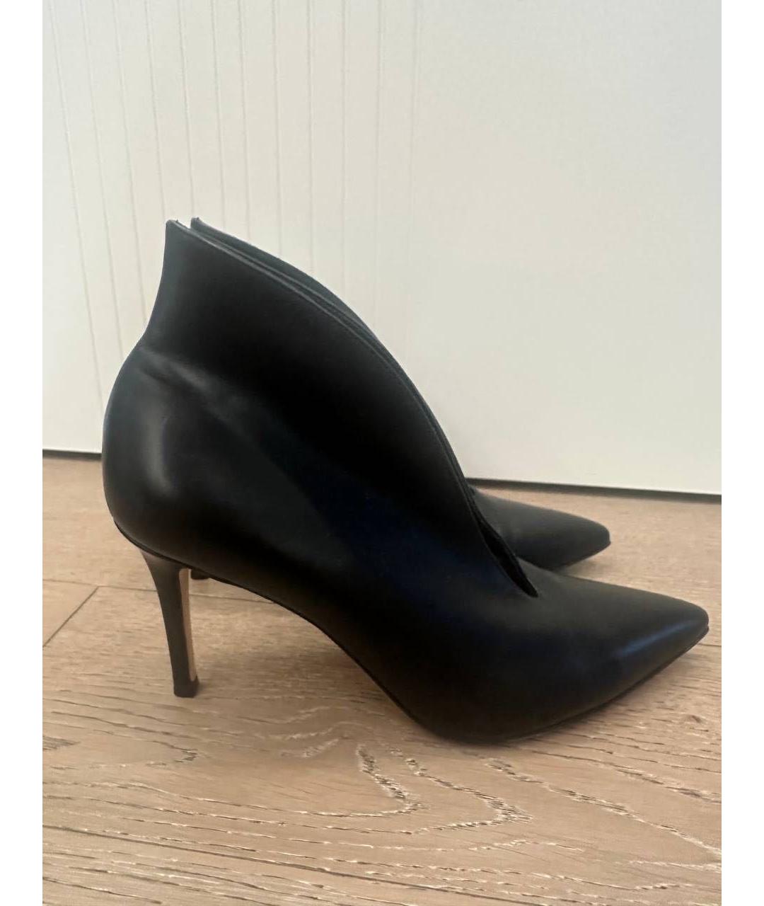 GIANVITO ROSSI Черные кожаные ботильоны, фото 3