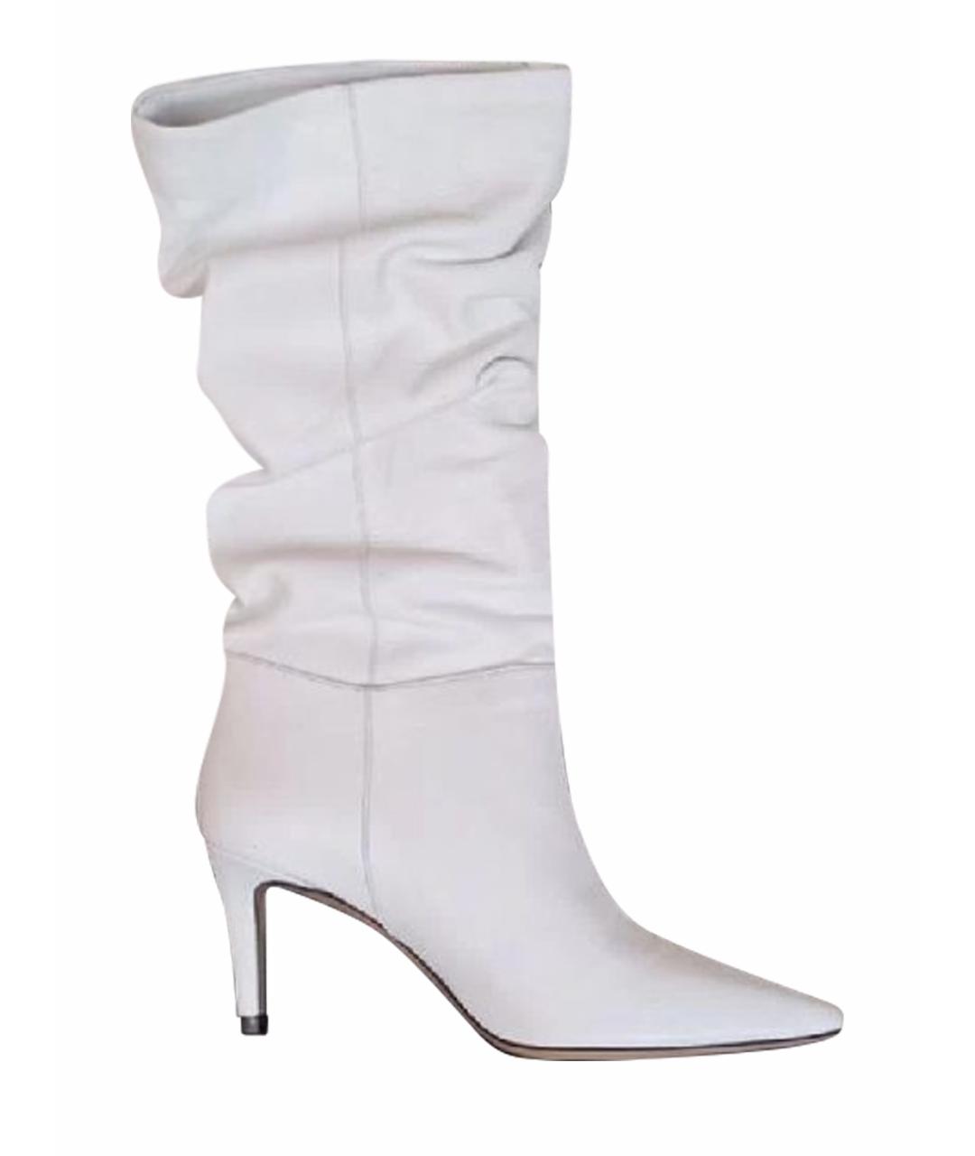 PINKO Белые кожаные сапоги, фото 1