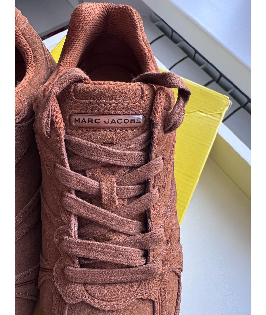 MARC JACOBS Коричневые замшевые кроссовки, фото 2