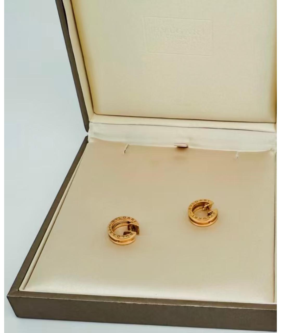 BVLGARI Золотые серьги из розового золота, фото 4