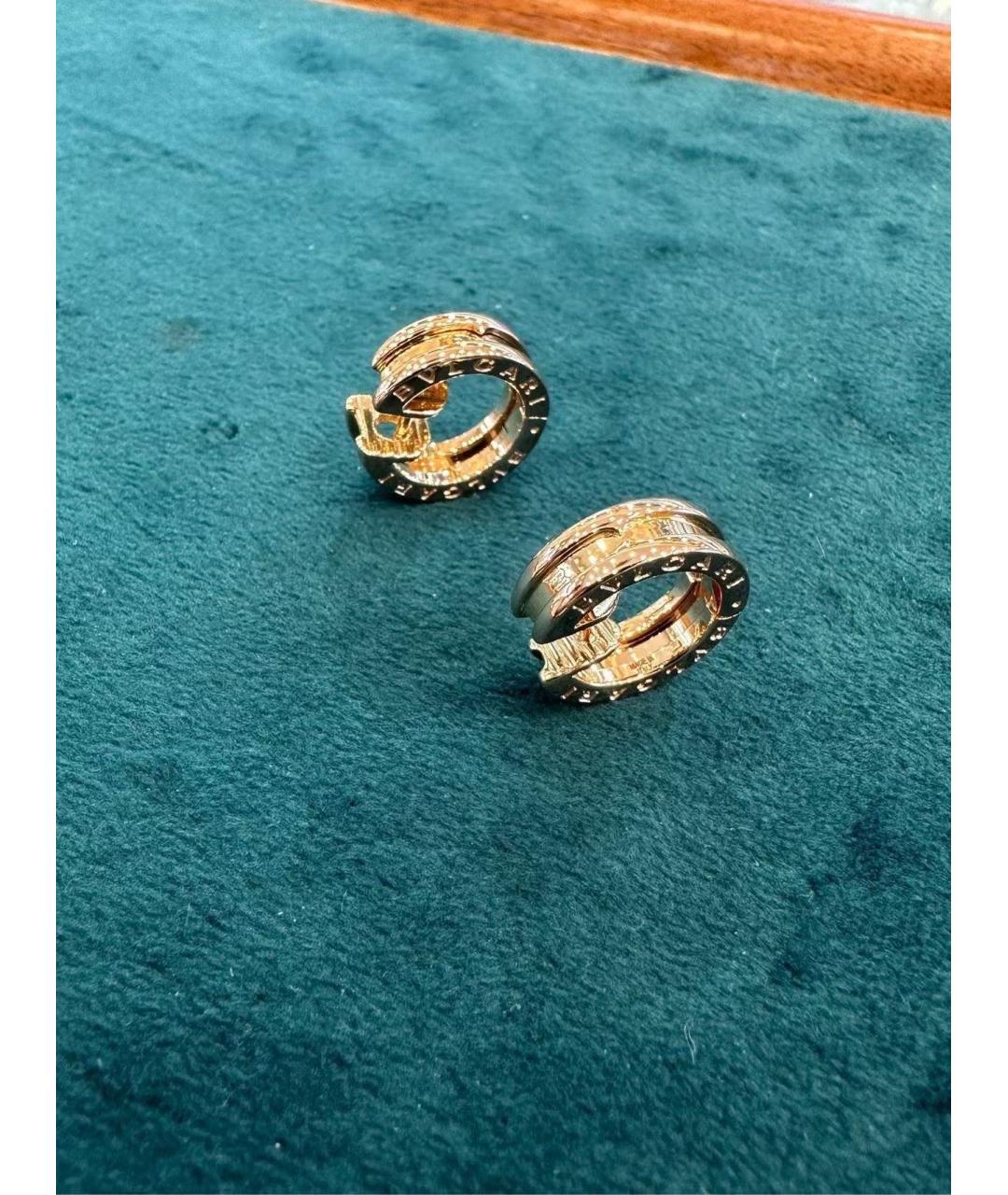 BVLGARI Золотые серьги из розового золота, фото 2