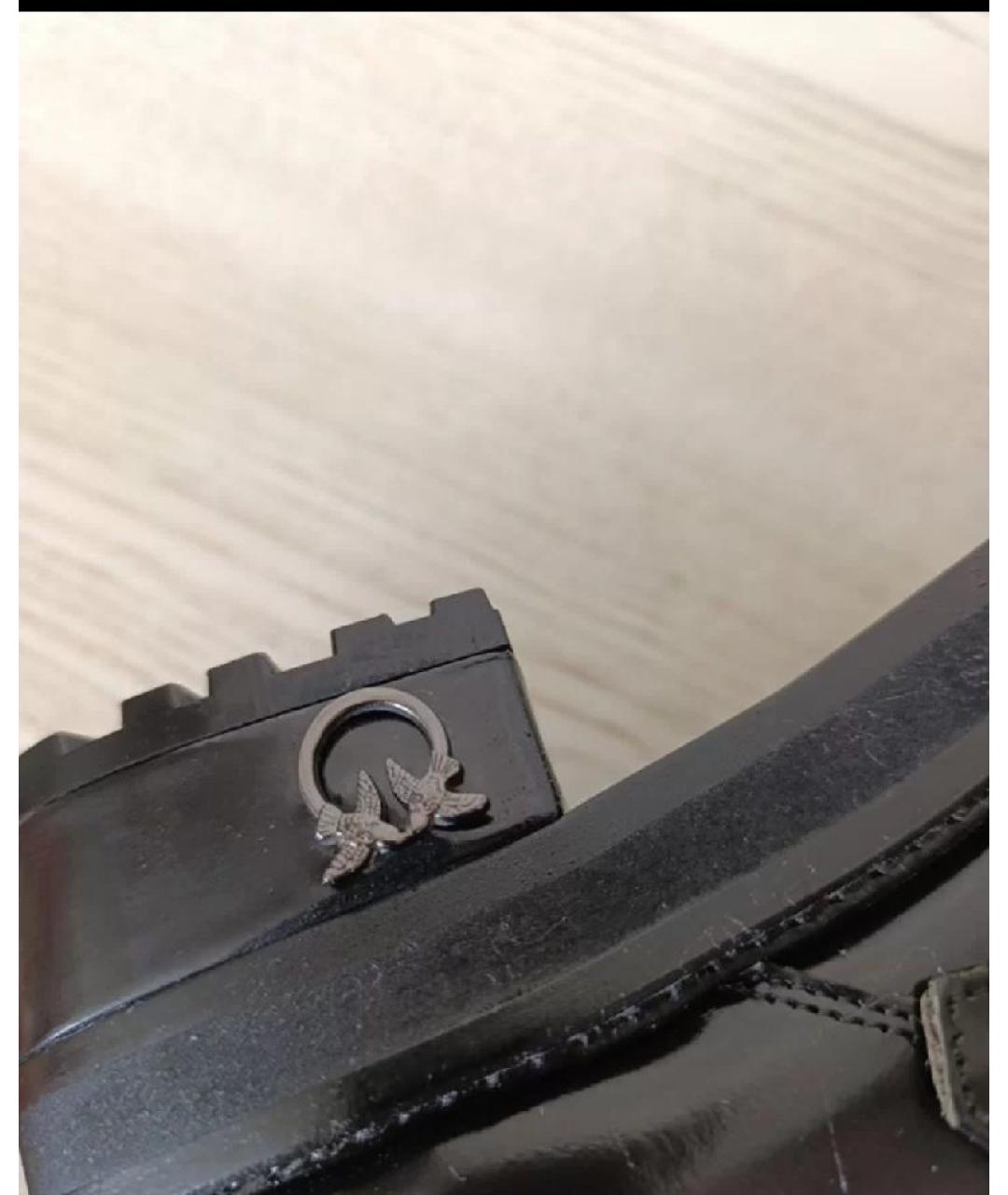 PINKO Черные кожаные брогги и оксфорды, фото 3