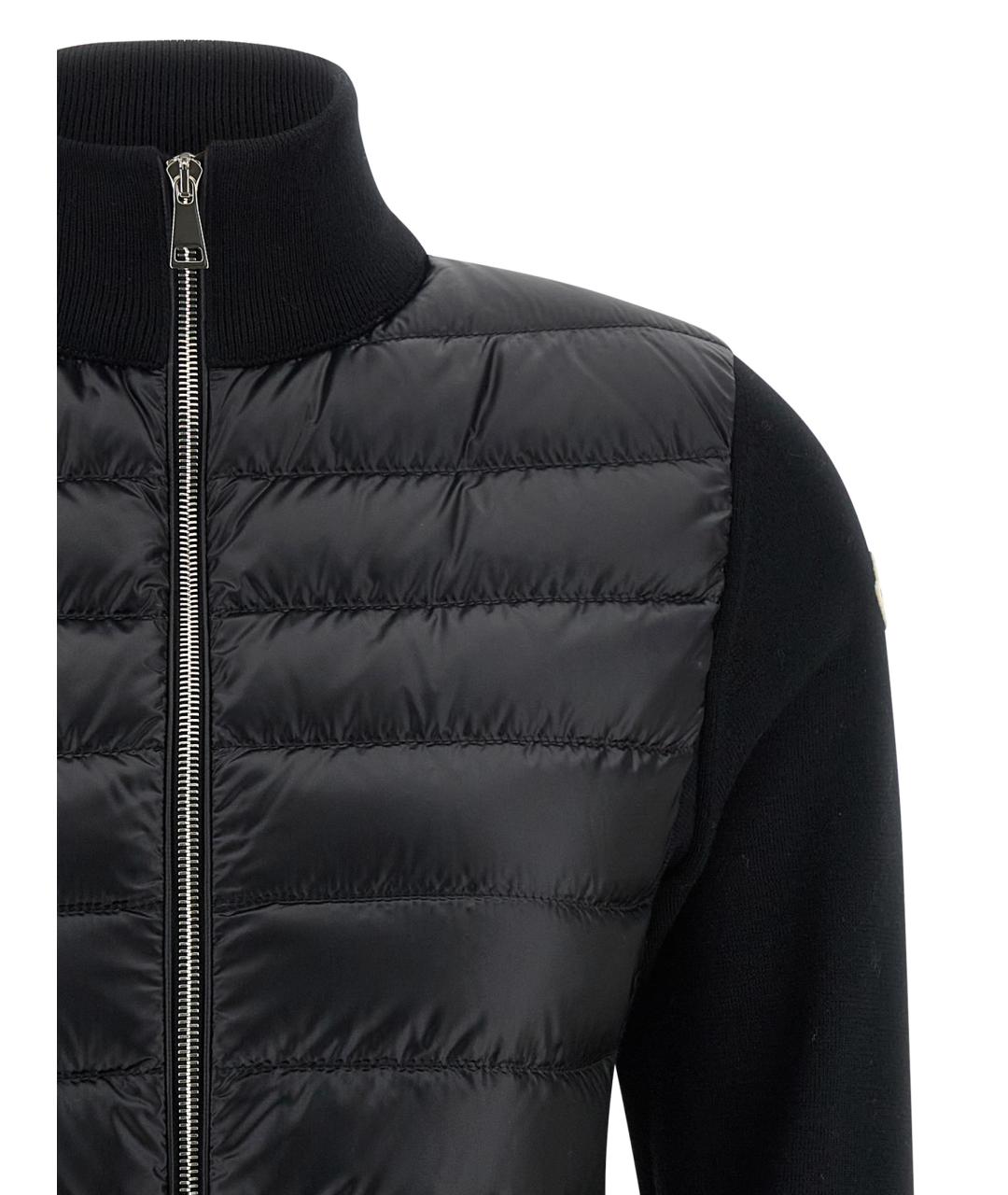 MONCLER Черный полиамидовый кардиган, фото 3