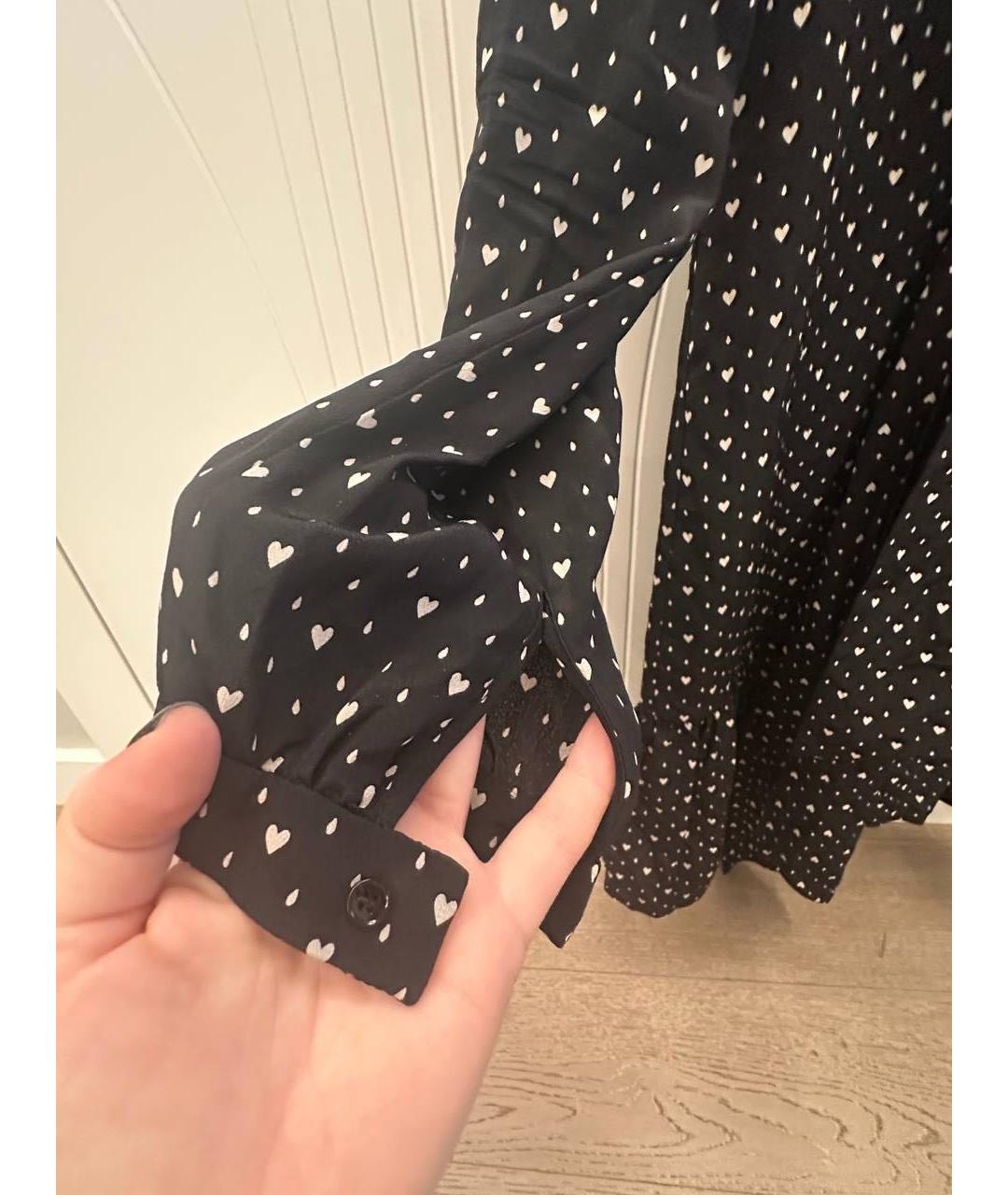 SAINT LAURENT Черное шелковое коктейльное платье, фото 7