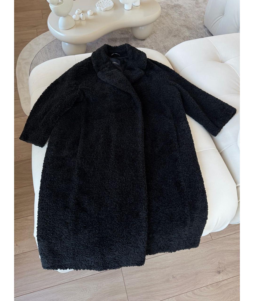 'S MAX MARA Черная шуба, фото 3