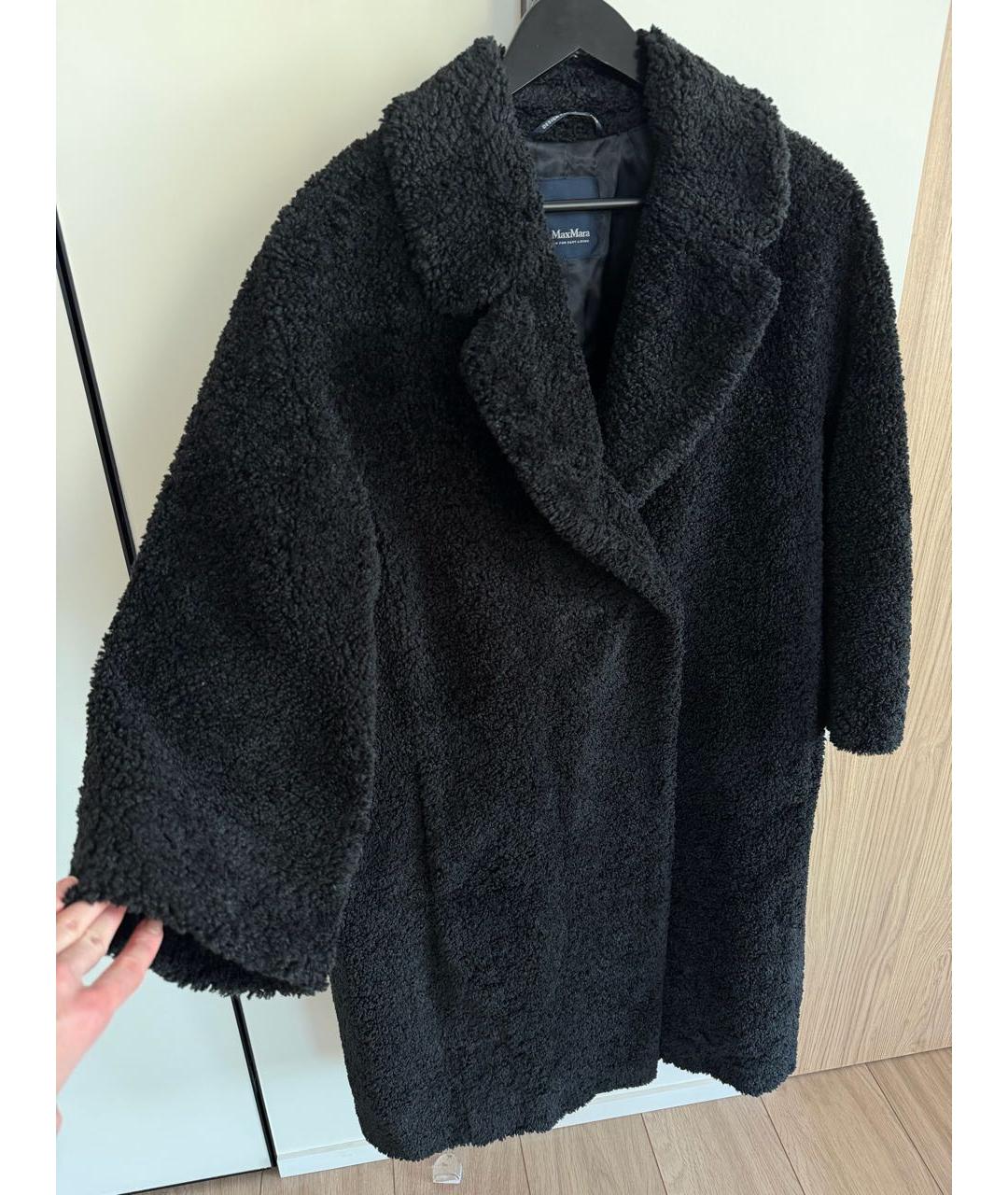 'S MAX MARA Черная шуба, фото 6