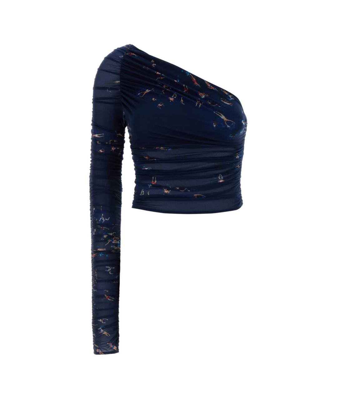 BLUMARINE Мульти полиамидовая майка, фото 1