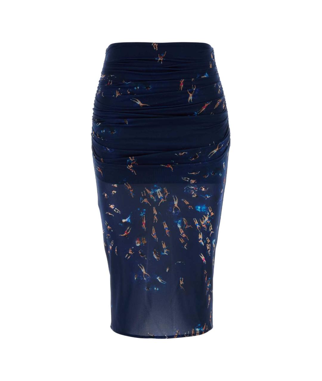 BLUMARINE Мульти юбка миди, фото 1