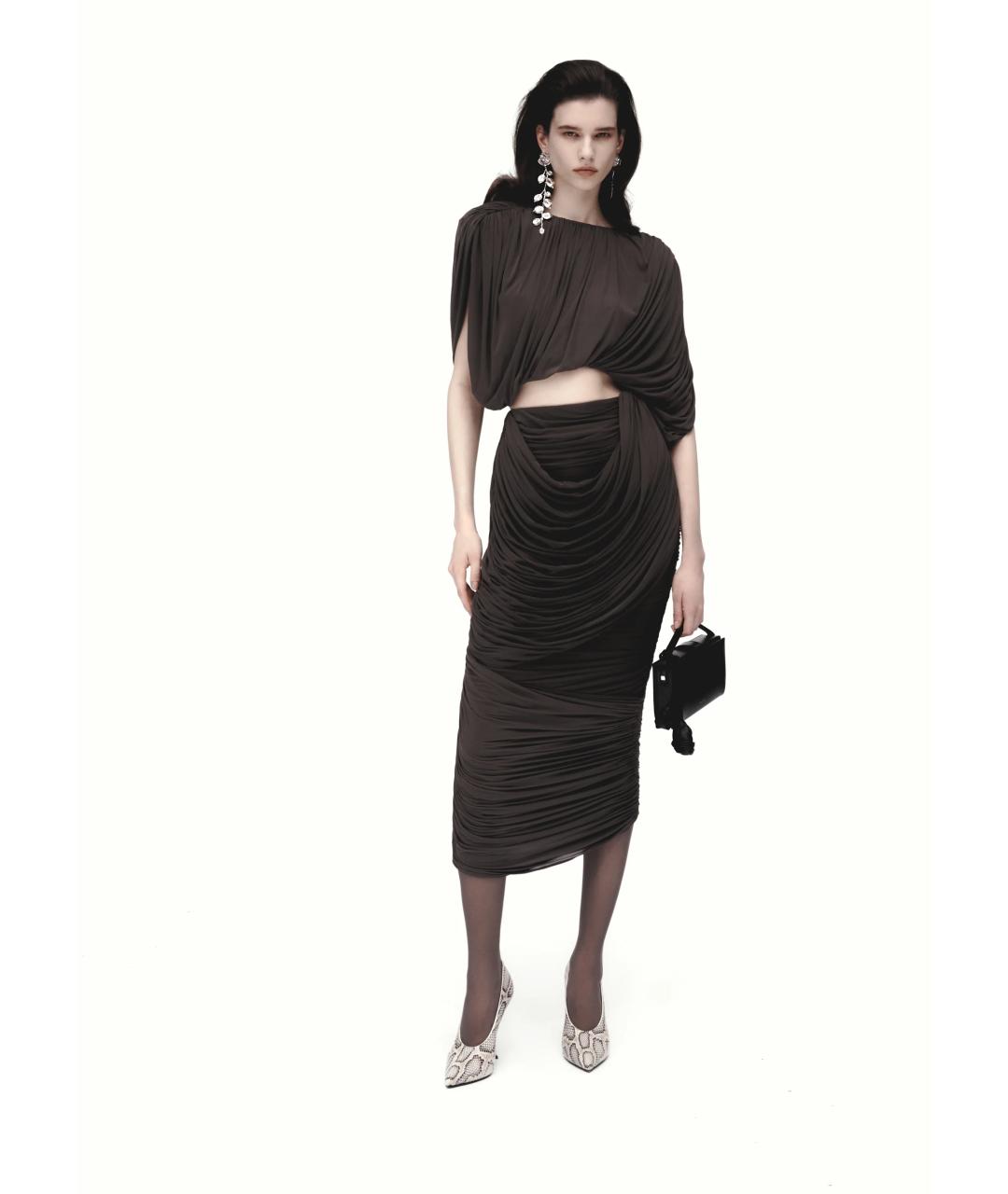 MAGDA BUTRYM Коричневая блузы, фото 3