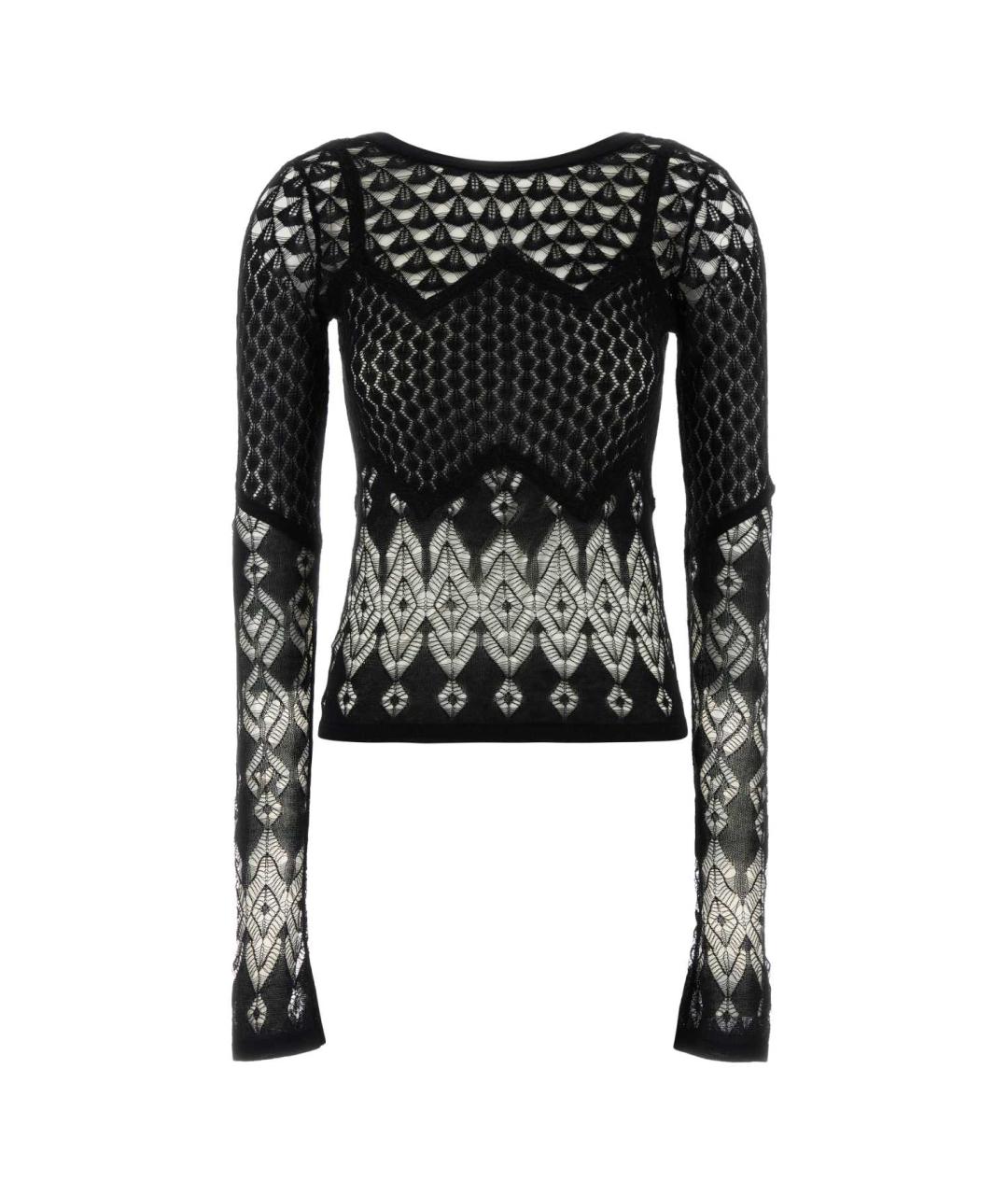 BLUMARINE Черная хлопковая майка, фото 1