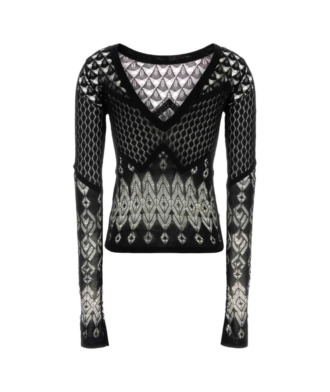 BLUMARINE Черная хлопковая майка, фото 2