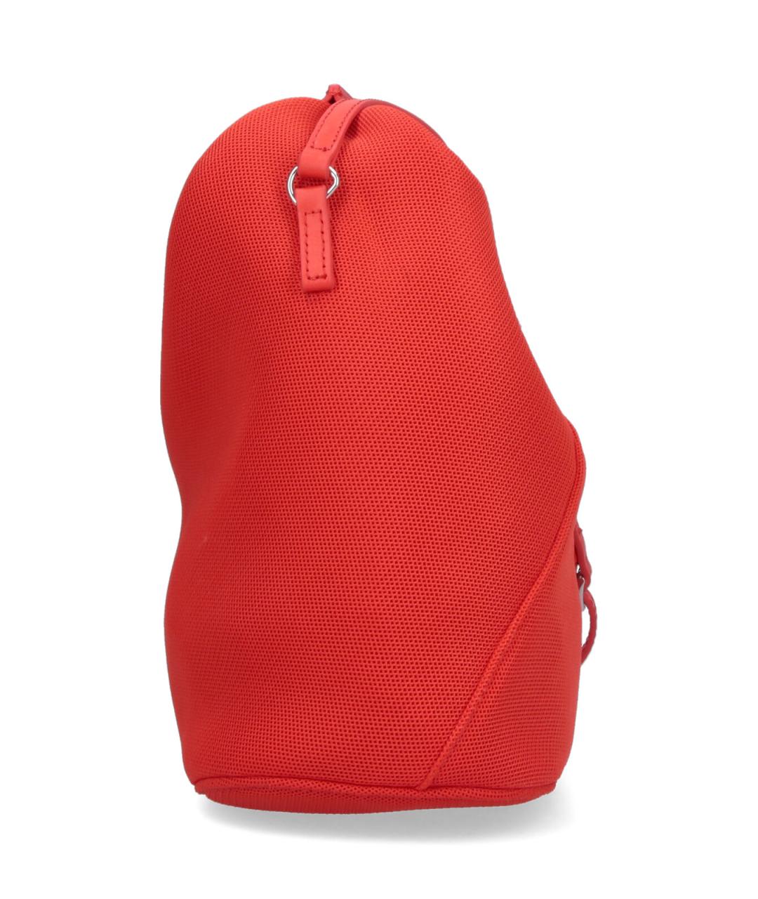 MM6 MAISON MARGIELA Красная тканевая сумка тоут, фото 5