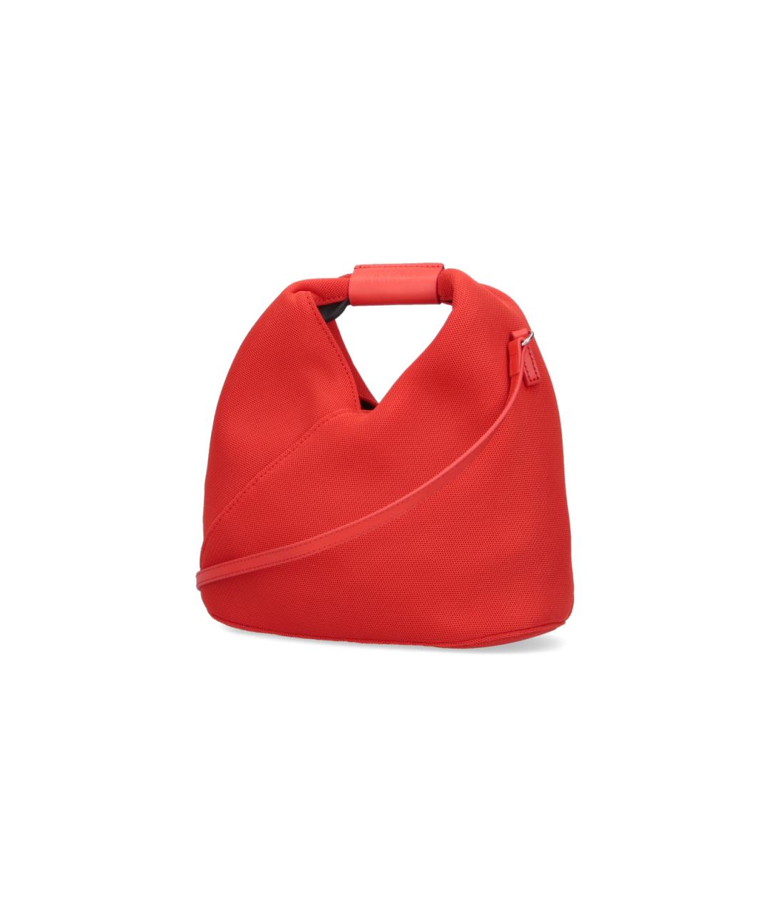 MM6 MAISON MARGIELA Красная тканевая сумка тоут, фото 2