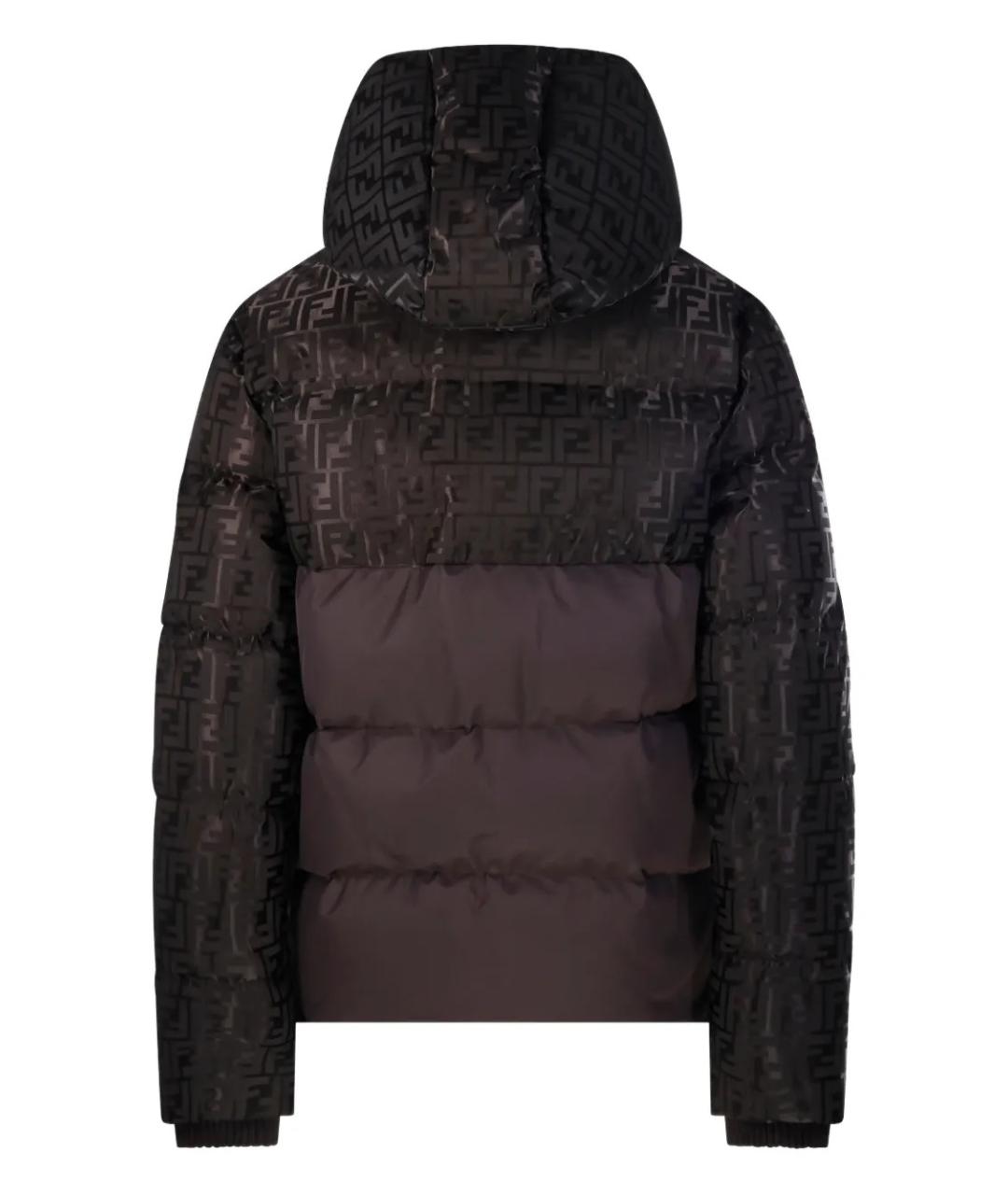 FENDI Коричневый хлопковый пуховик, фото 3