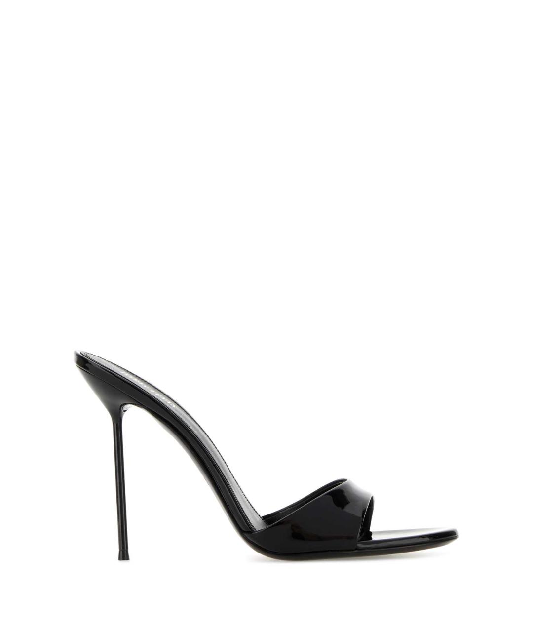 PARIS TEXAS Черные кожаные мюли, фото 1