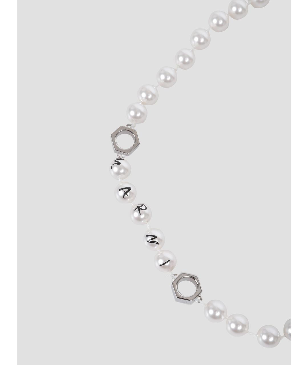 MARNI Белая металлическая цепочка/подвеска, фото 2