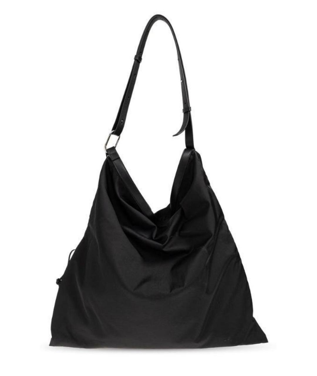 JIL SANDER Черная сумка на плечо из искусственной кожи, фото 2