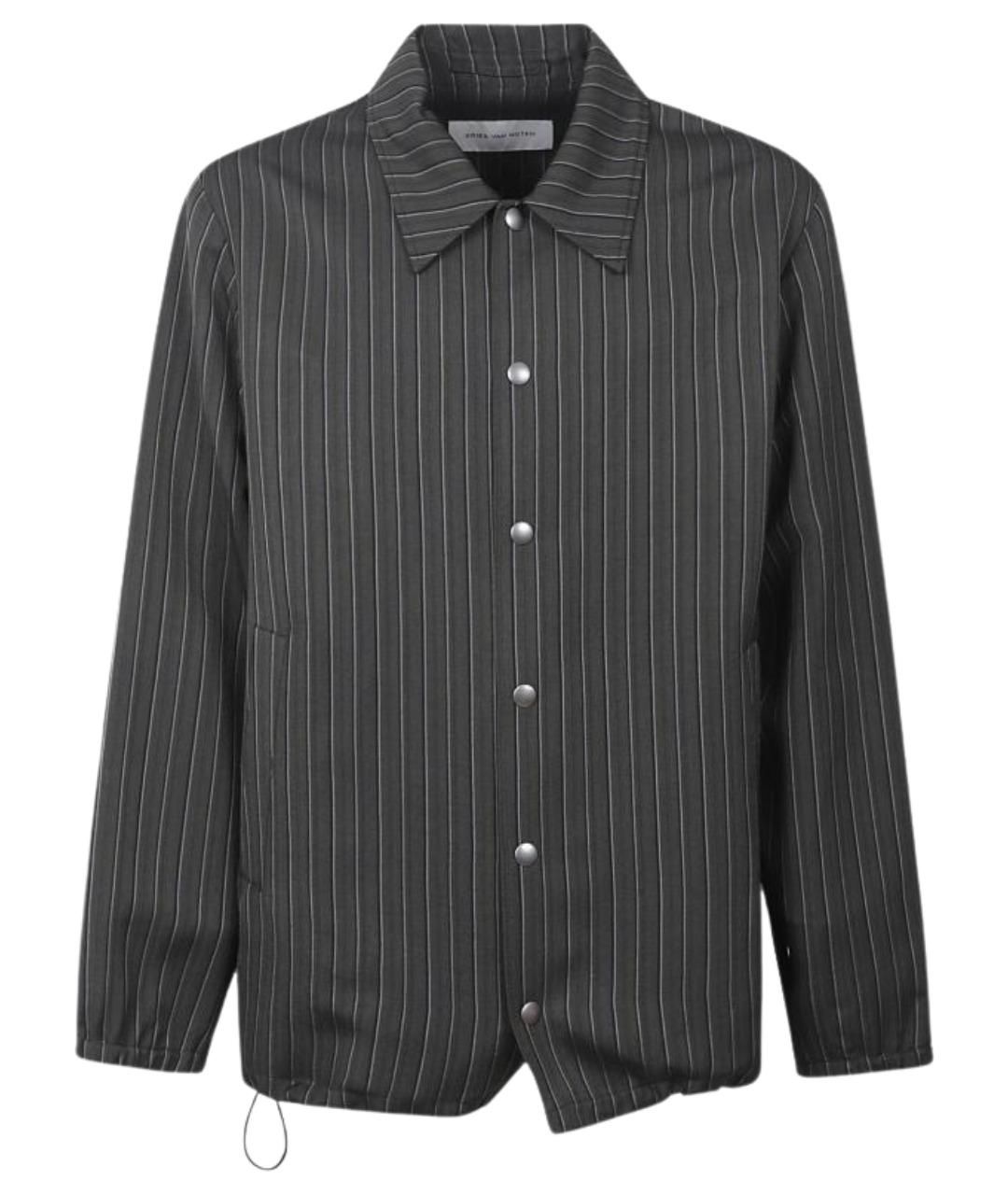 DRIES VAN NOTEN Серая вискозная куртка, фото 1