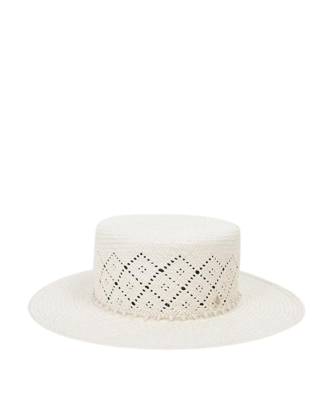 MAISON MICHEL Белая шляпа, фото 1