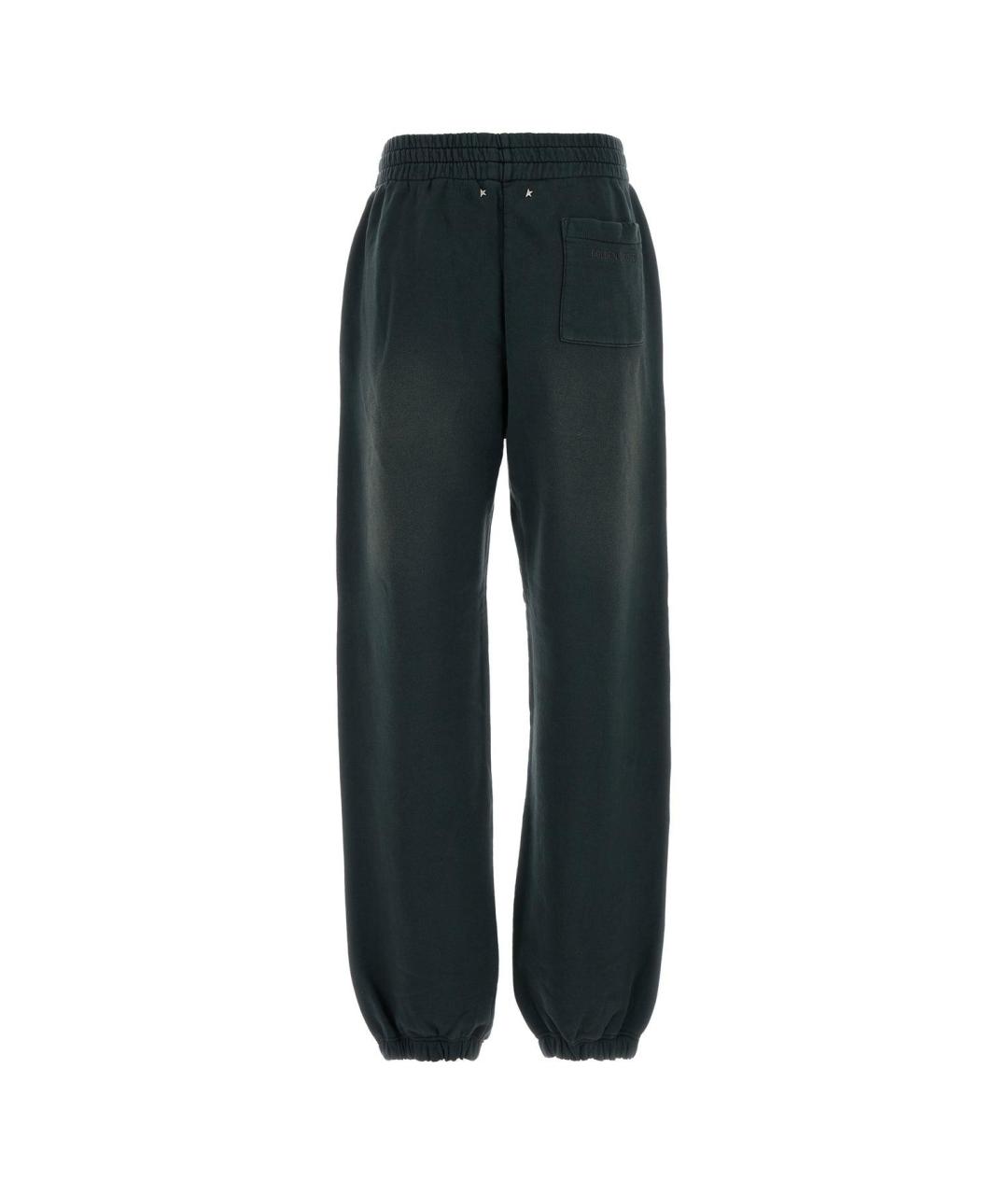 GOLDEN GOOSE DELUXE BRAND Зеленые хлопковые прямые брюки, фото 2