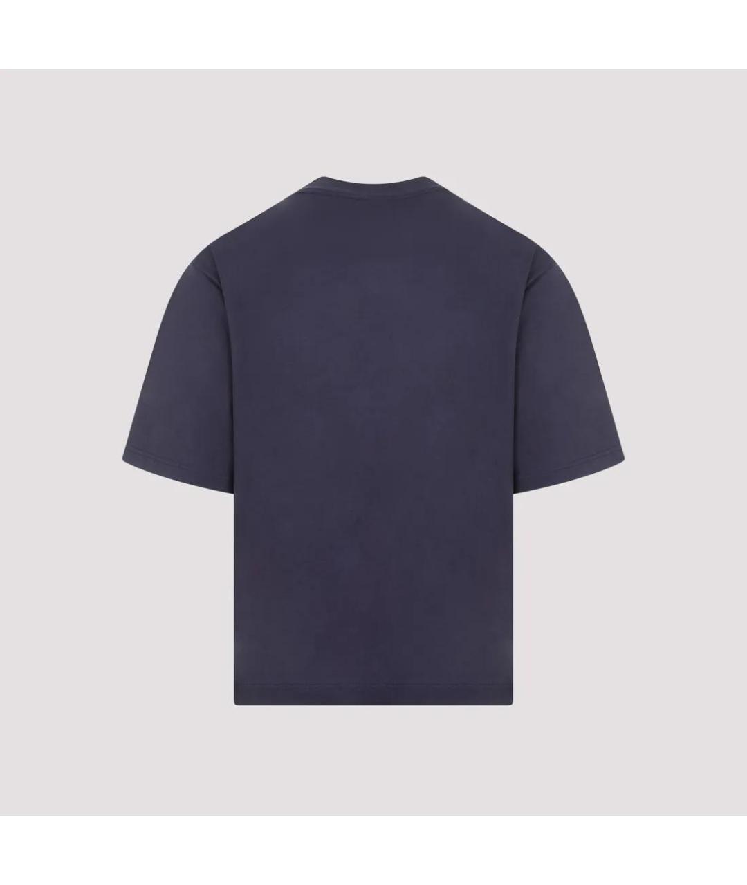MARNI Синяя хлопковая футболка, фото 2