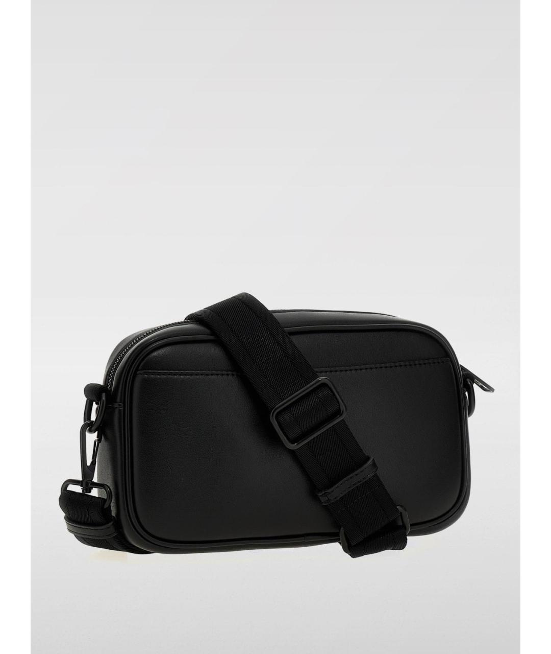 DIESEL Черная сумка через плечо из искусственной кожи, фото 2