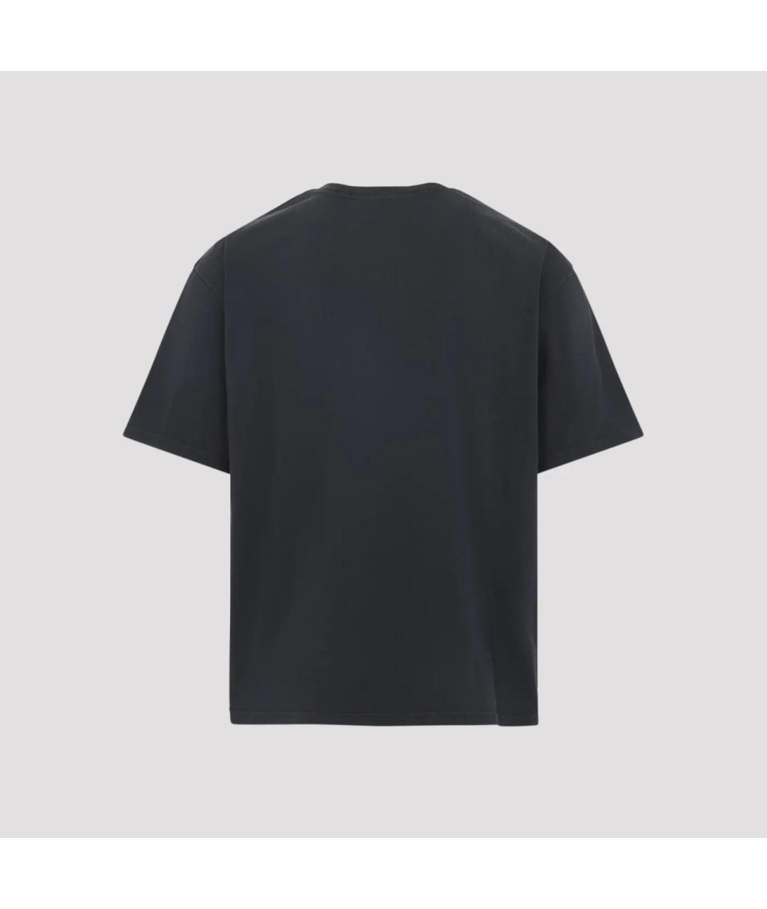 MARNI Черная хлопковая футболка, фото 2