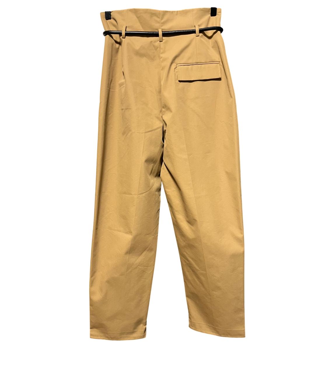 3.1 PHILLIP LIM Горчичные хлопковые брюки широкие, фото 8