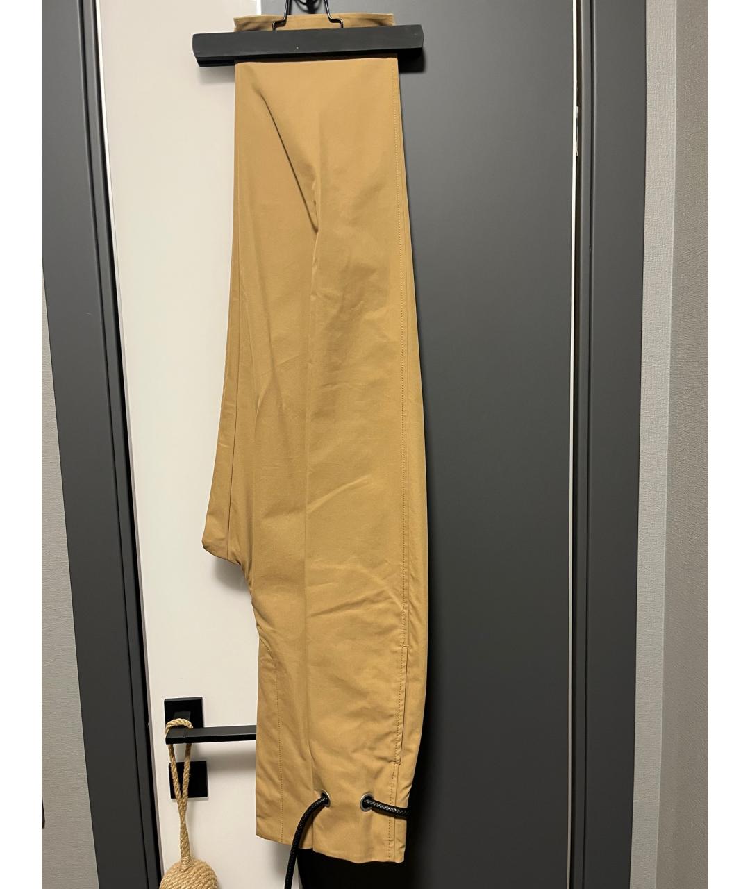 3.1 PHILLIP LIM Горчичные хлопковые брюки широкие, фото 7