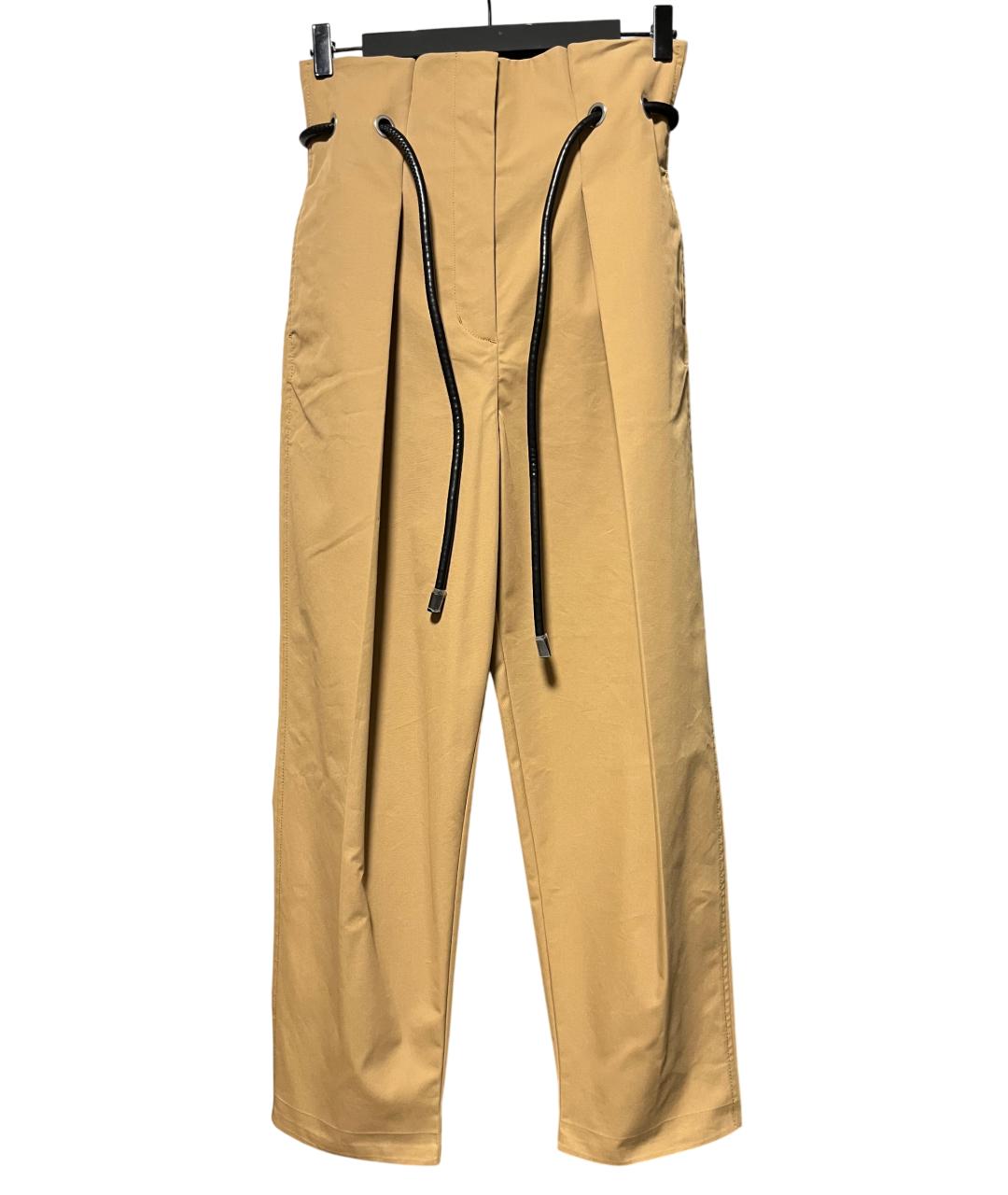 3.1 PHILLIP LIM Горчичные хлопковые брюки широкие, фото 7