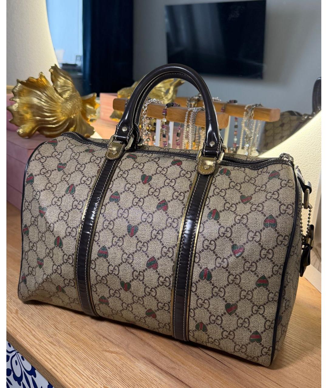 GUCCI Коричневая сумка с короткими ручками, фото 3