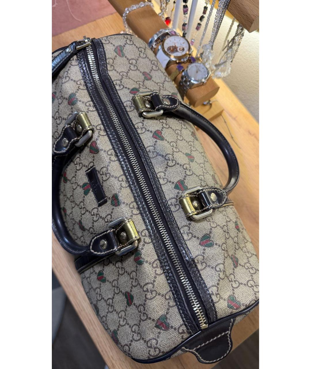 GUCCI Коричневая сумка с короткими ручками, фото 4