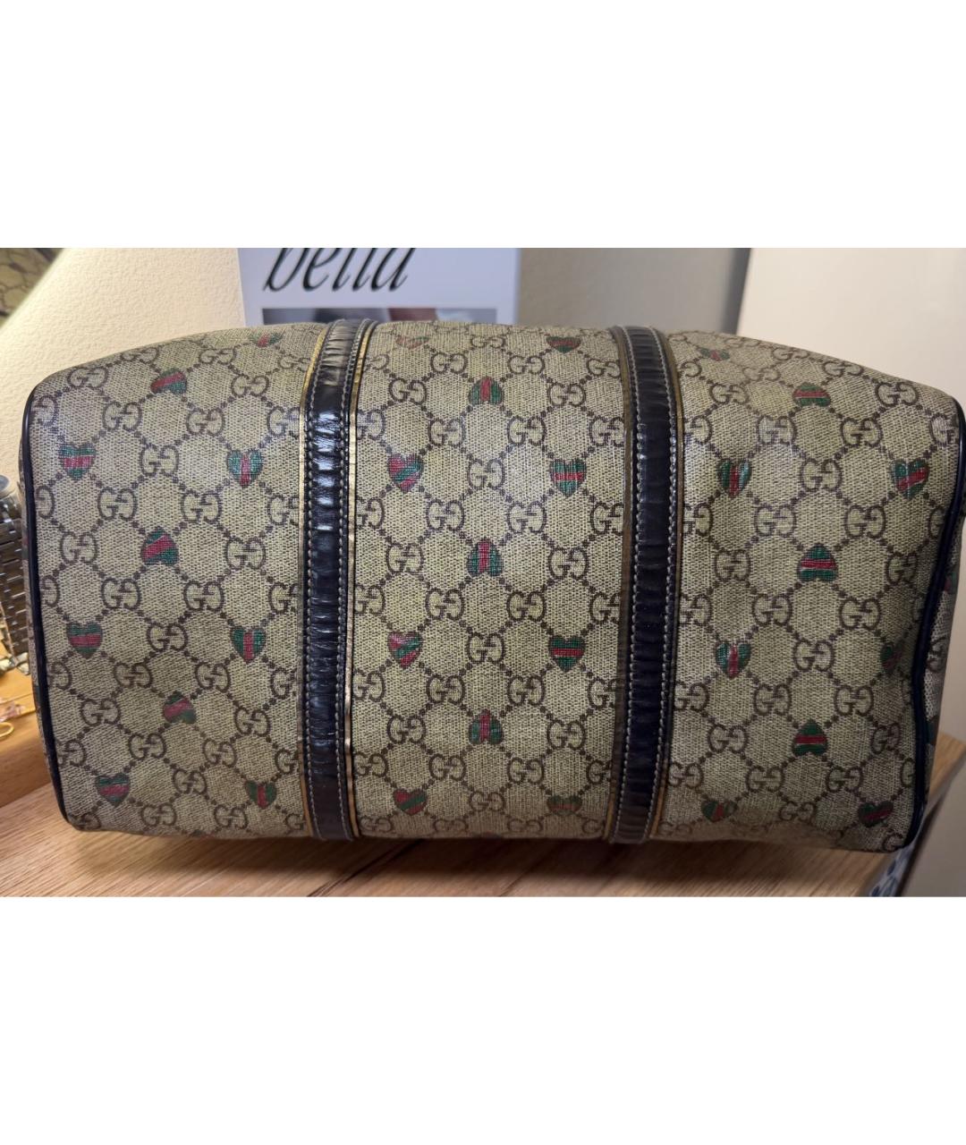 GUCCI Коричневая сумка с короткими ручками, фото 5