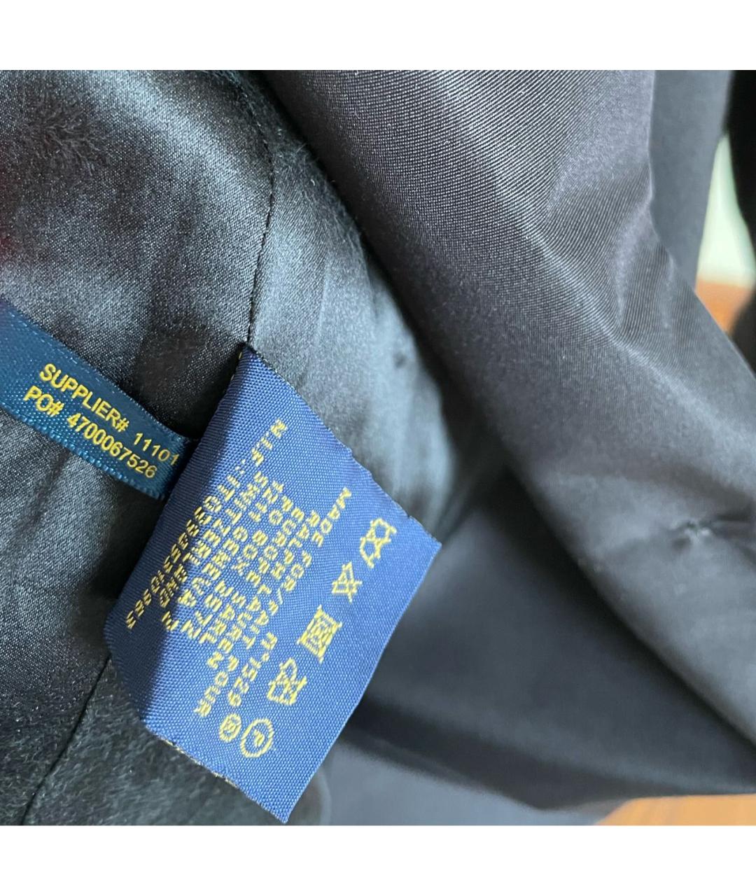 POLO RALPH LAUREN Черный шерстяной жакет/пиджак, фото 5