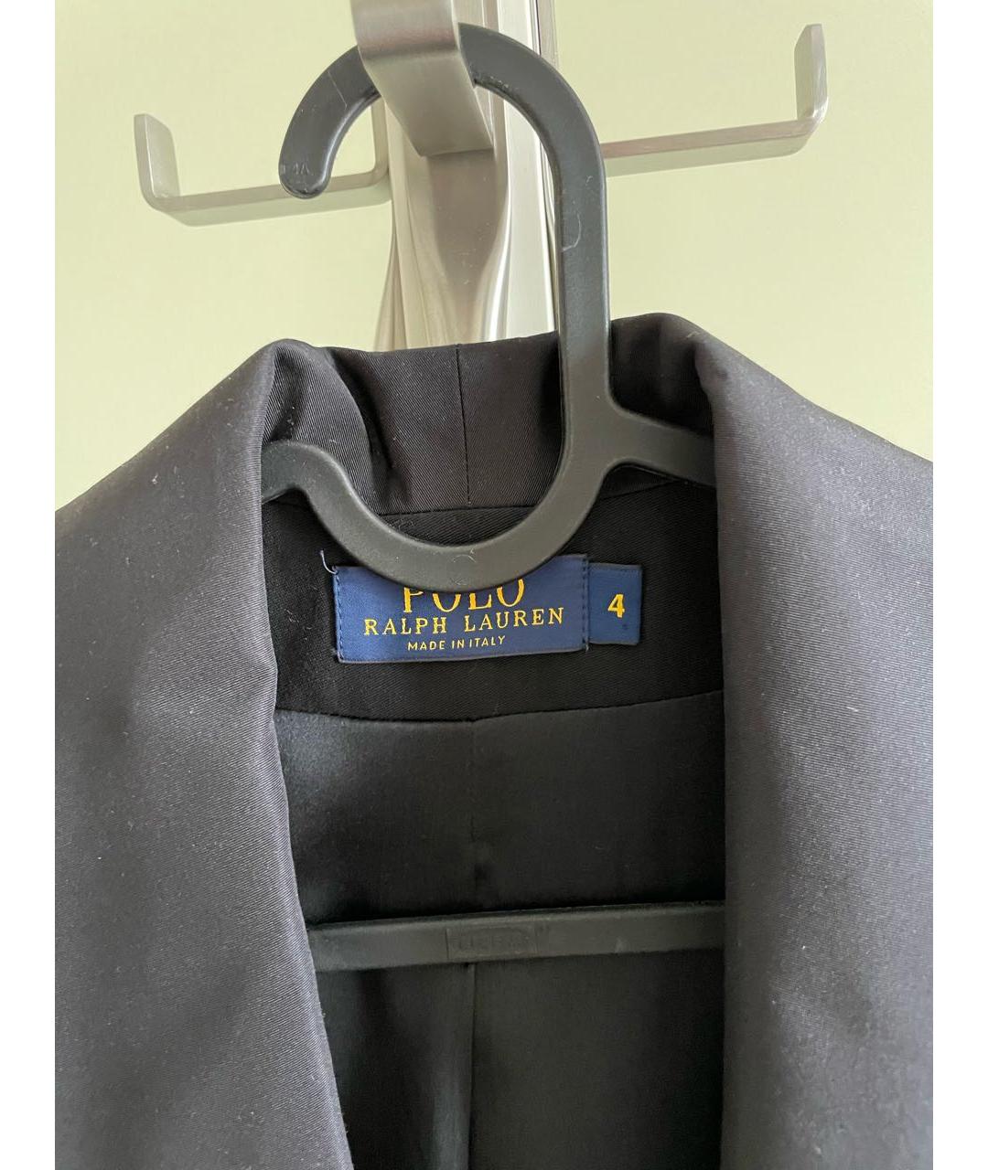 POLO RALPH LAUREN Черный шерстяной жакет/пиджак, фото 2