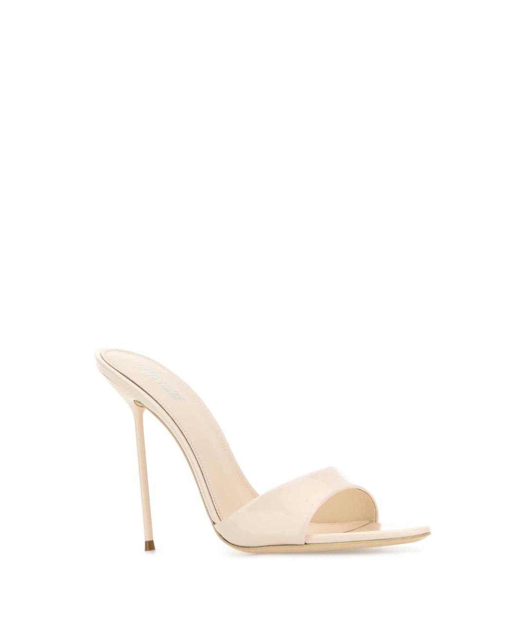 PARIS TEXAS Бежевые кожаные мюли, фото 2