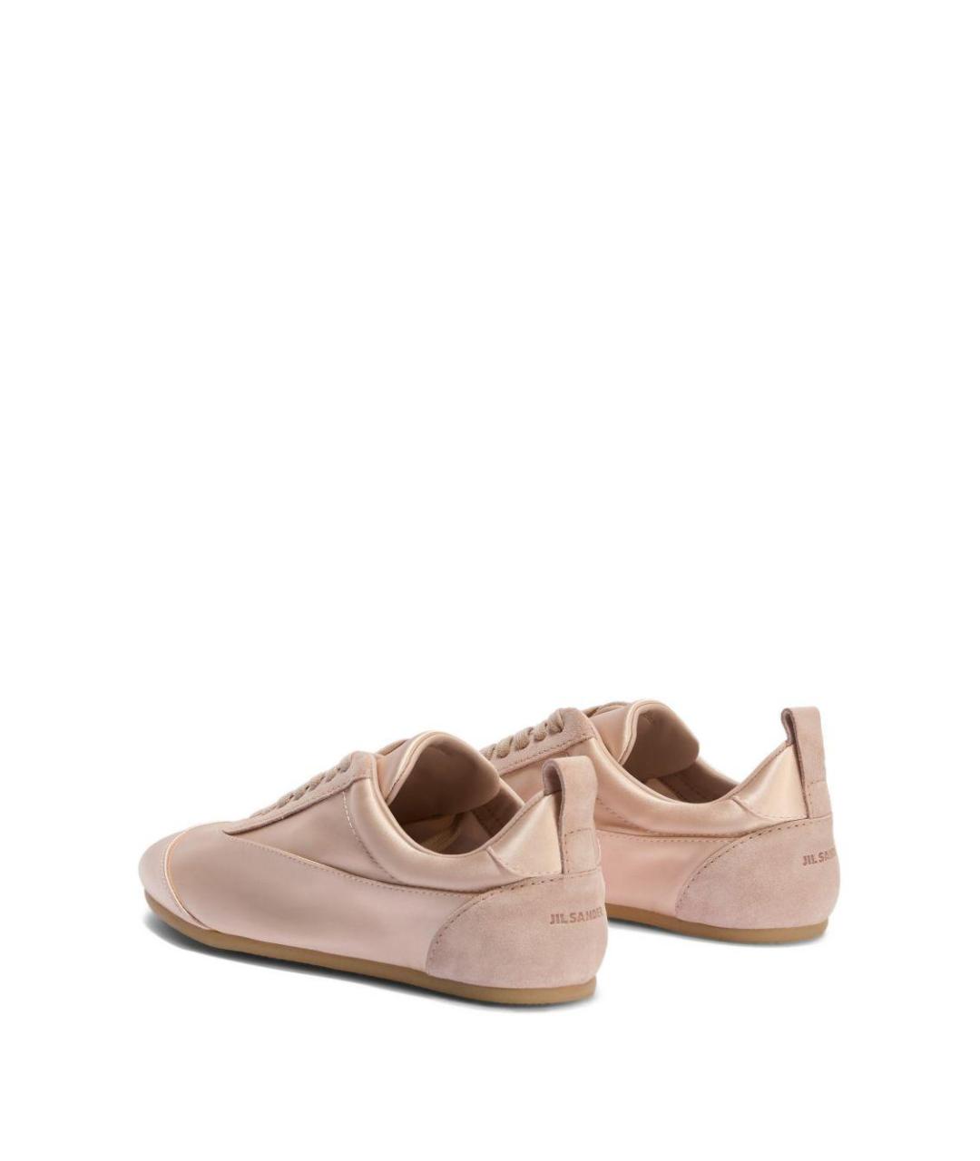 JIL SANDER Розовые текстильные кроссовки, фото 2