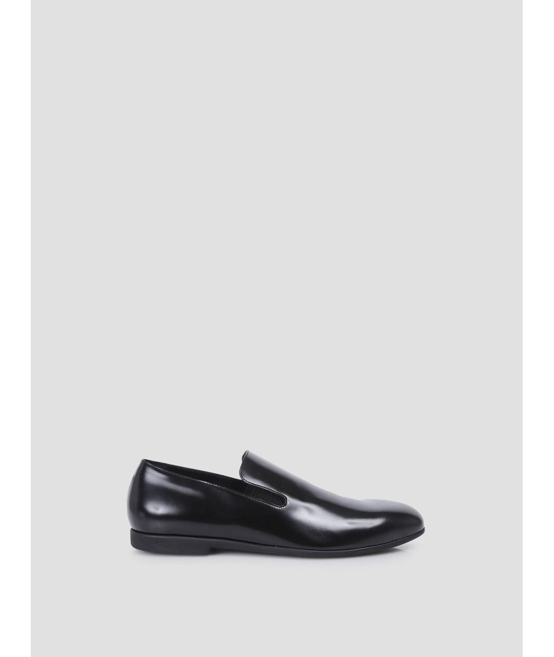 JIL SANDER Черные кожаные лоферы, фото 4