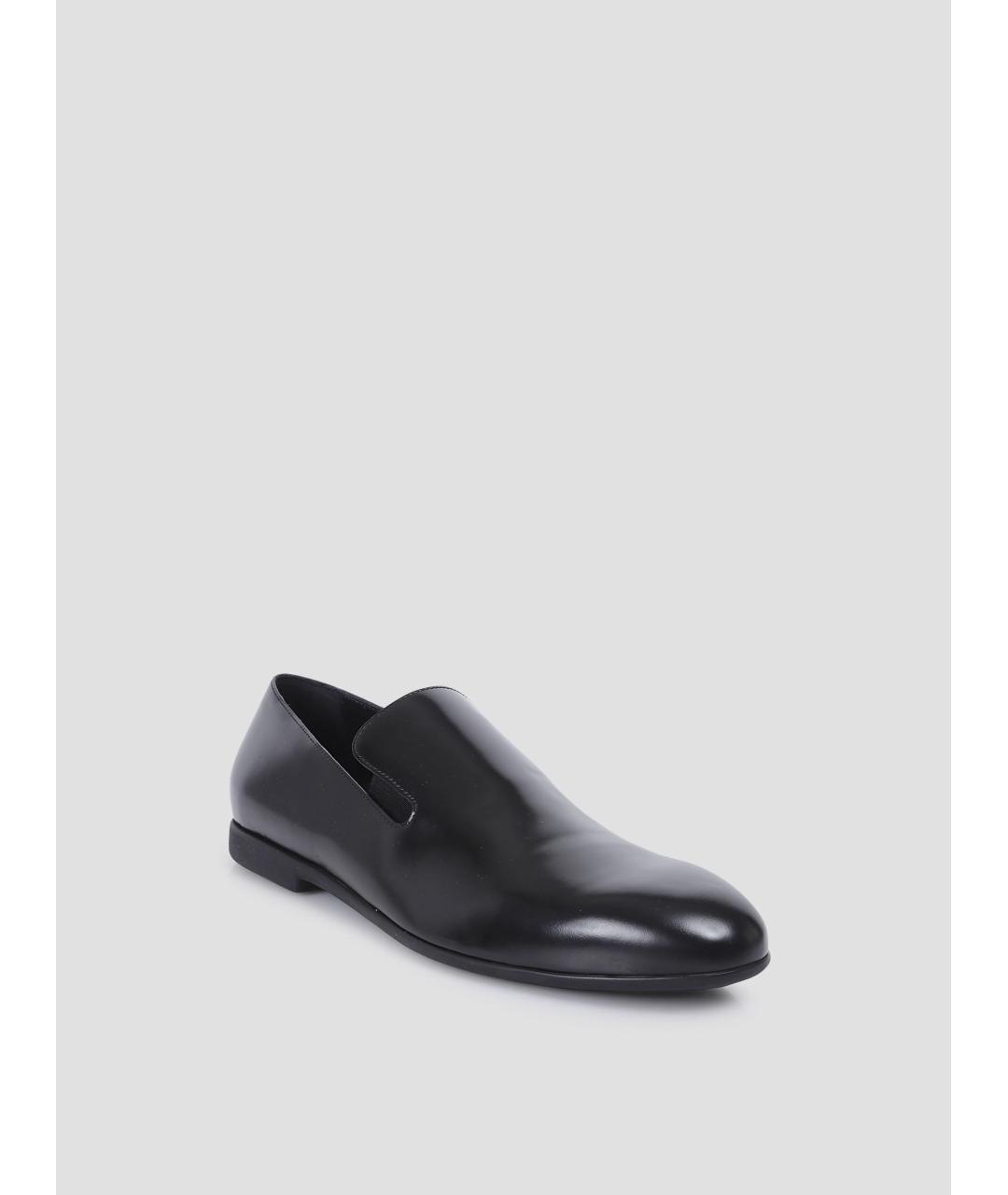 JIL SANDER Черные кожаные лоферы, фото 3