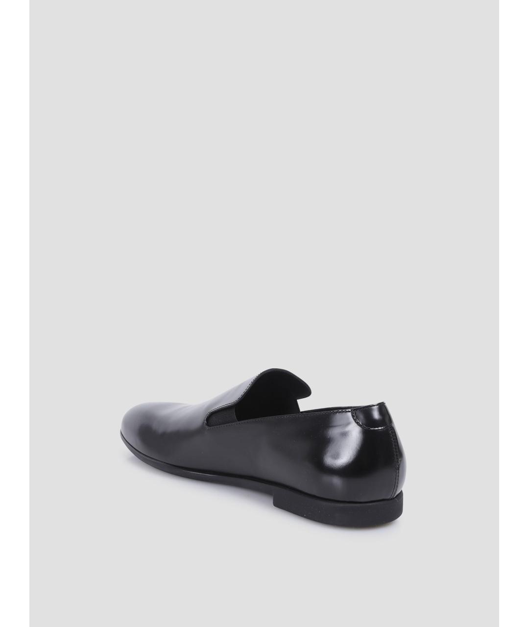 JIL SANDER Черные кожаные лоферы, фото 2