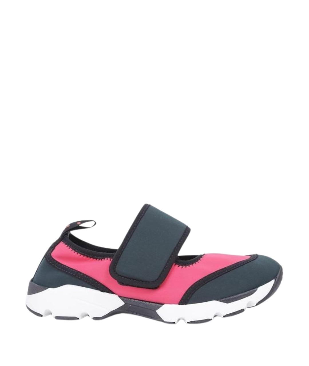 MARNI Мульти текстильные кроссовки, фото 1